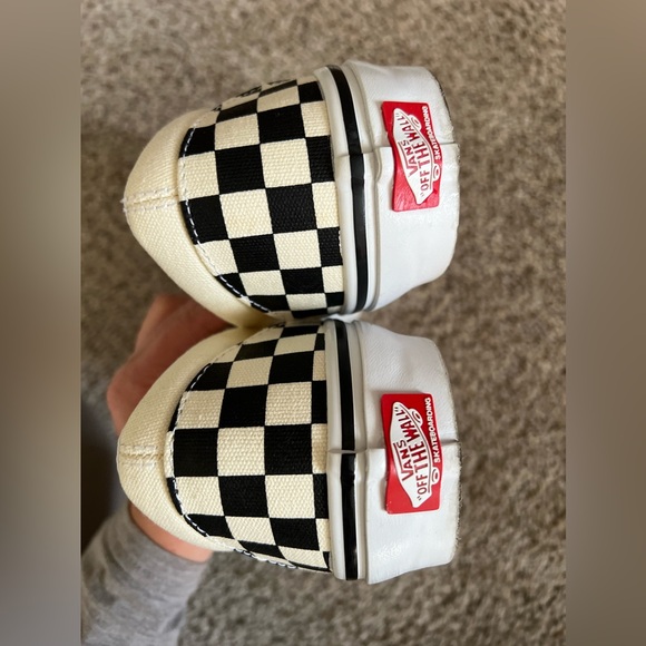 ❗️SOLD❗️Vans men shoes Classic Slip-On Checkerboard Sneakers size 10 like new - Picture 10 of 11